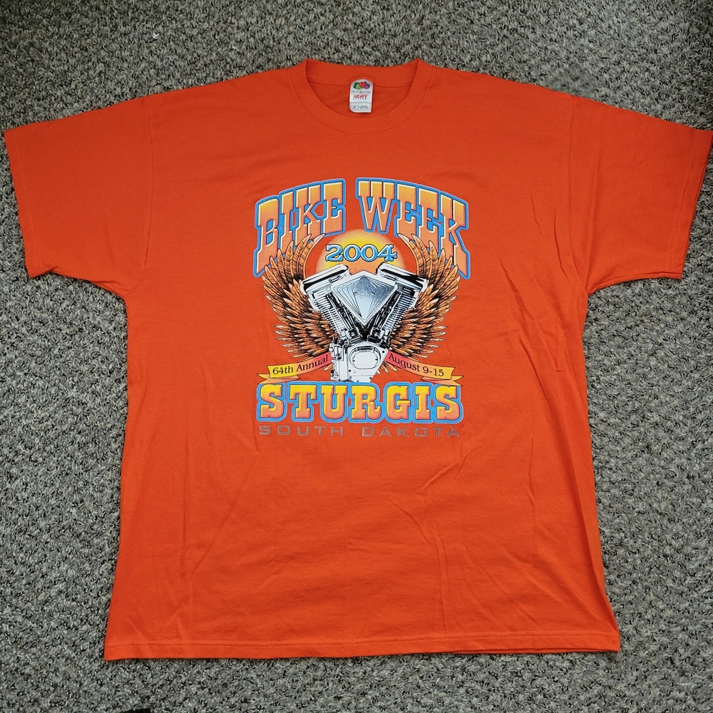 Fruit of the Loom Orange Sturgis Graphic Tee